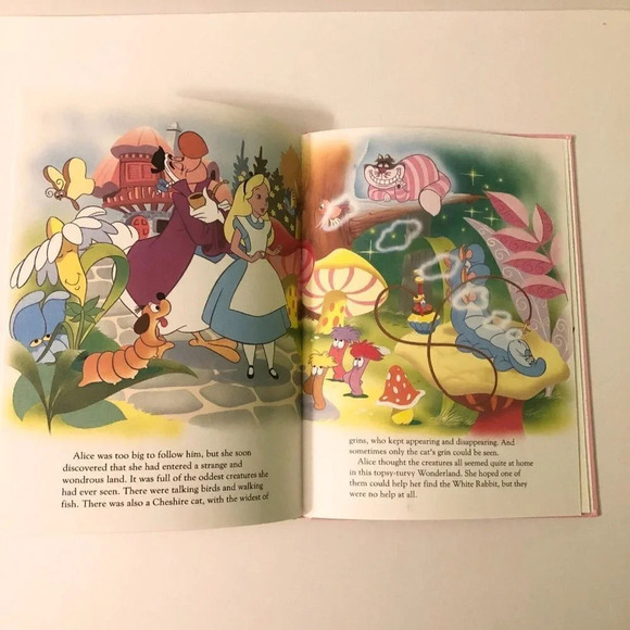 Vintage 1991 Walt Disneys Alice in Wonderland Big Golden  Book - Picture 8 of 13